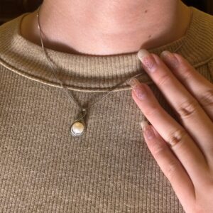 Moondrop Grace – Purity & Feminine Wisdom Necklace