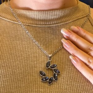 Midnight Halo – Elegance & Intuition Necklace