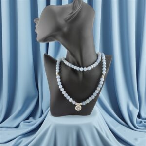 Blue Whisper Mala/Bracelet – Soothing energy & fearless communication
