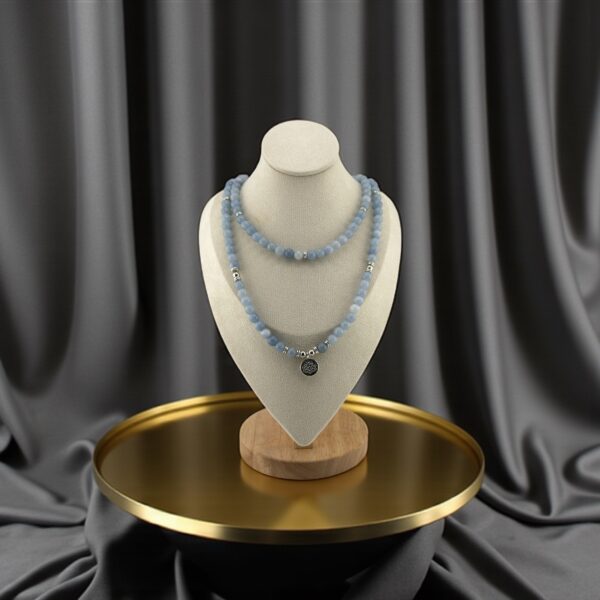 Blue Whisper Mala/Bracelet – Soothing energy & fearless communication - Image 3