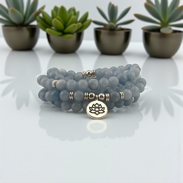 Blue Whisper Mala/Bracelet – Soothing energy & fearless communication - Image 2