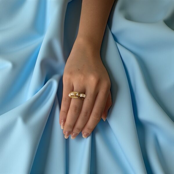 Moonlit Bound Ring – Subtle Power, Divine Peace - Image 2