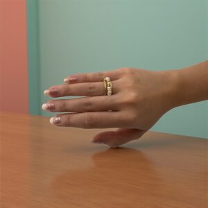 Moonlit Bound Ring – Subtle Power, Divine Peace