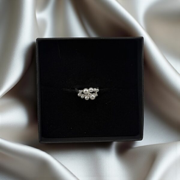 Celestial Cluster Ring – Soft Sparkle, Divine Flow - Image 3