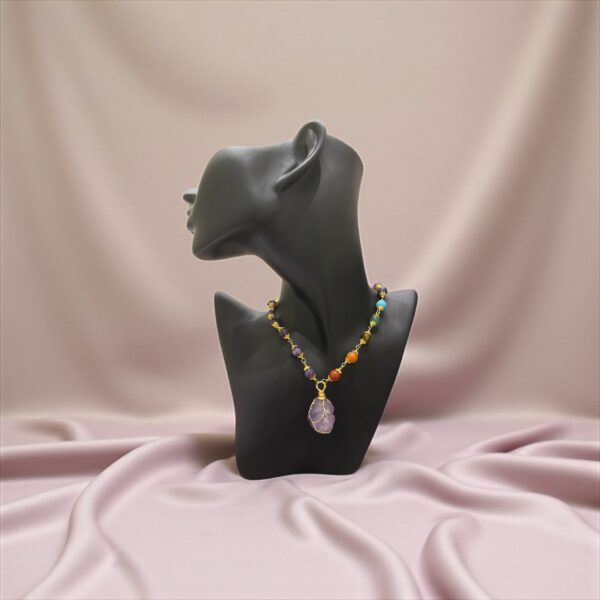 Divine Alignment – Chakra Healing Amethyst Necklace