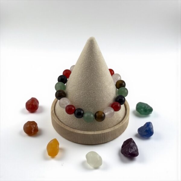 PowerStack  Stones: Green Aventurine + Red Carnelian + Tiger Eye + Black Obsidian + Clear Quartz + Rose Quartz (For luck, motivation, and energy alignment) - Image 2