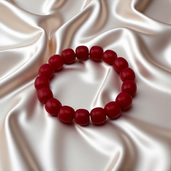 RedDrive – 12mm Barrel Cut  Stone: Red Coral (For intimacy, passion, and emotional grounding)
