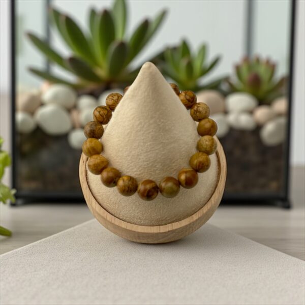 RootTrace – 10mm  Stone: Picture Jasper (For identity healing, grounding purpose, and reconnecting with self) - Image 3
