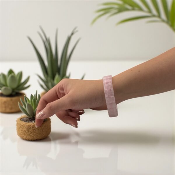 Rose Quartz Glow Bracelet – Radiance of Gentle Love - Image 3