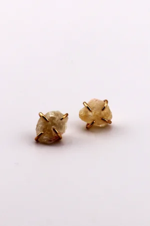 Citrine Glow Studs – Spark Clarity, Invite Success