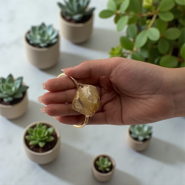Citrine Solar Luxe Cuff – Unblock Your Abundance - Image 2