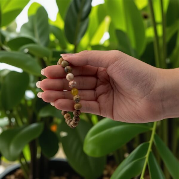 Agate Solar Roots – Nature & Abundance Bracelet - Image 2