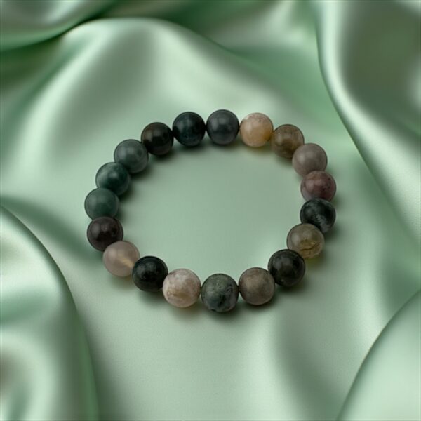 StillEarth – 10mm  Stone: Indian Agate (For overthinking, emotional reactivity, and restless energy)