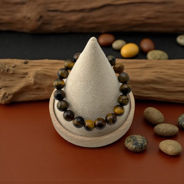 Tiger eye StrikePoint – 12mm  Stone: Tiger Eye (For emotional courage, fear of confrontation, and standing your ground) - Image 3