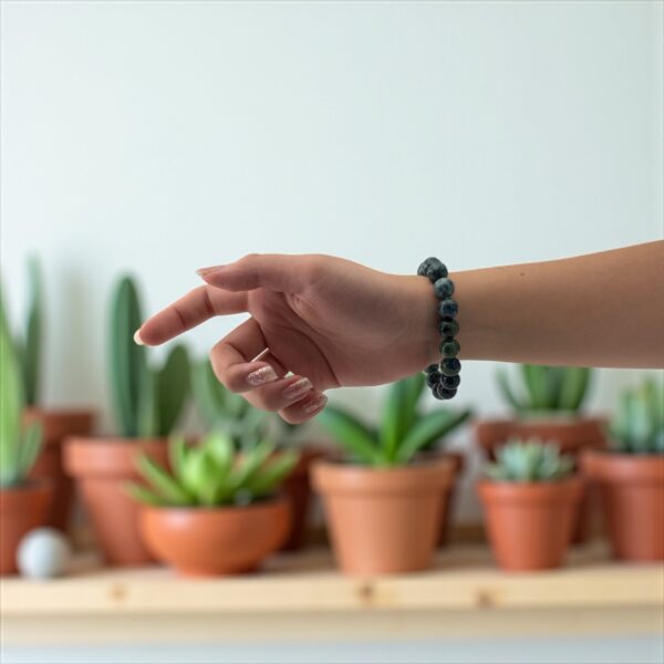 Green Labradorite Veinlight  Stone:  (For breakthrough energy, blocked transformation, and intuitive confidence) - Image 4