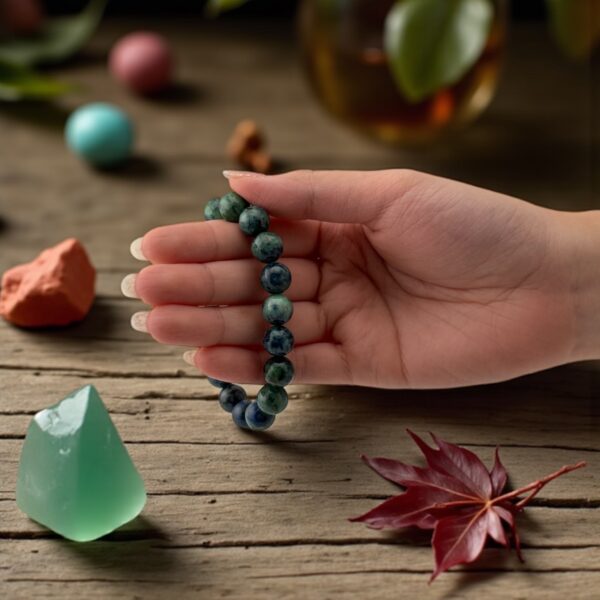 Green Labradorite Veinlight  Stone:  (For breakthrough energy, blocked transformation, and intuitive confidence) - Image 2