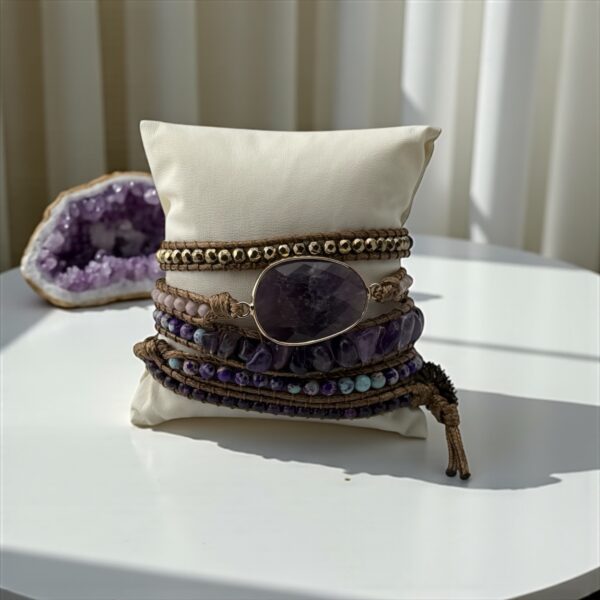 Violet Oath Stone: Amethyst, Purple Jasper, Lapis Lazuli Purpose: Deepens romantic trust, attracts committed love, and heals past betrayal in relationships - Image 2