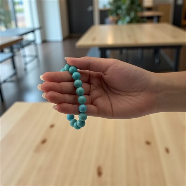 VoiceVeil – 12mm  Stone: Turquoise (For suppressed emotions, fear of expression, and feeling misunderstood) - Image 2