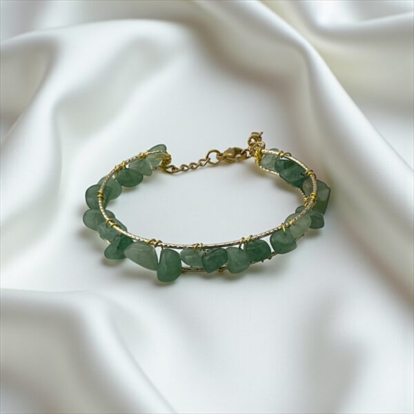 Jade Wealth Wire Cuff – Flow of Prosperity