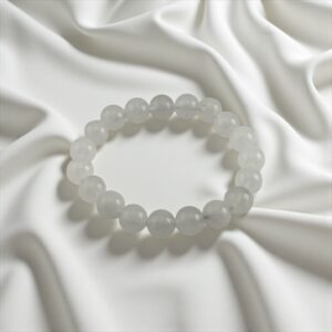 White Guard – 10mm  Stone: Rainbow Moonstone (For past memory healing, heartbreak recovery, and anxiety relief)